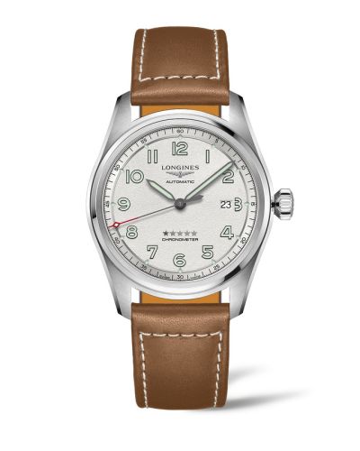 Longines Spirit Automatic 42 Silver / Strap L3.811.4.73.2