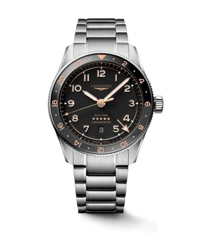 Longines Spirit Zulu Time 42 Stainless Steel / Black / Bracelet L3.812.4.50.6