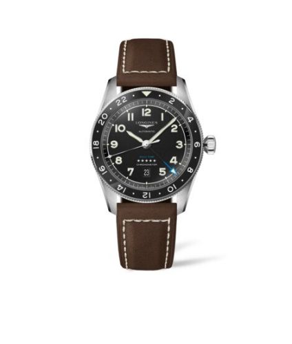 Longines Spirit Zulu Time 42 Black / Strap L3.812.4.53.2