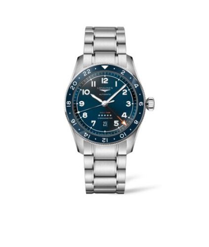 Longines Spirit Zulu Time 42 Blue / Bracelet L3.812.4.93.6
