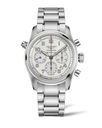 Longines Spirit Chronograph 42 Silver / Bracelet L3.820.4.73.6