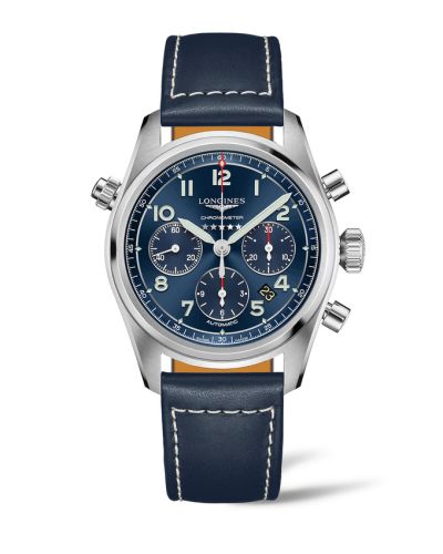 Longines Spirit Chronograph 42 Blue / Strap L3.820.4.93.0