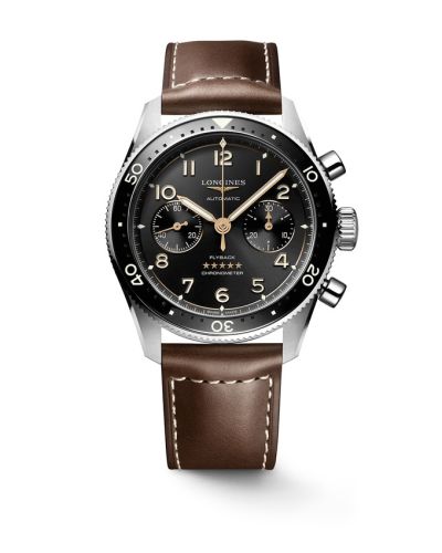 Longines Spirit Flyback 42 Stainless Steel / Black / Strap L3.821.4.53.2
