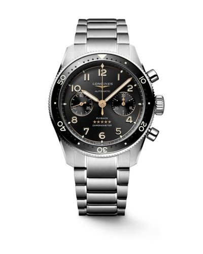 Longines Spirit Flyback 42 Stainless Steel / Black / Bracelet L3.821.4.53.6