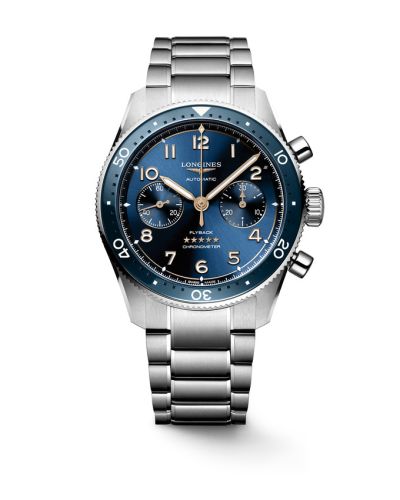 Longines Spirit Flyback 42 Stainless Steel / Blue / Bracelet L3.821.4.93.6