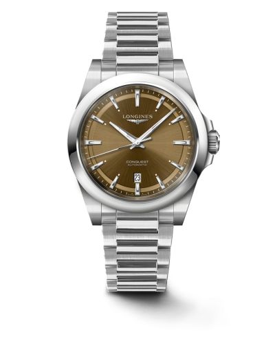 Longines Conquest 41 Stainless Steel / Brown / Bracelet L3.830.4.62.6