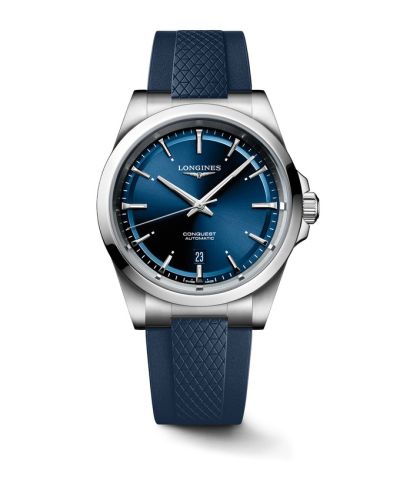 Longines Conquest 41 Stainless Steel / Blue / Rubber L3.830.4.92.9