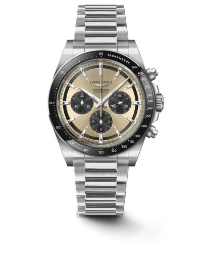 Longines Conquest Chronograph 42 Stainless Steel / Brown / Bracelet L3.835.4.32.6