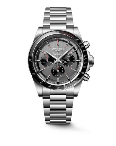 Longines Conquest Chronograph 42 Stainless Steel / Grey / Ski Edition L3.836.4.52.9