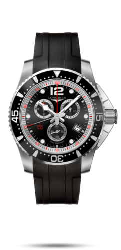 Longines HydroConquest 47.5 Chronograph Quartz Stainless Steel / Black / Rubber L3.843.4.56.2