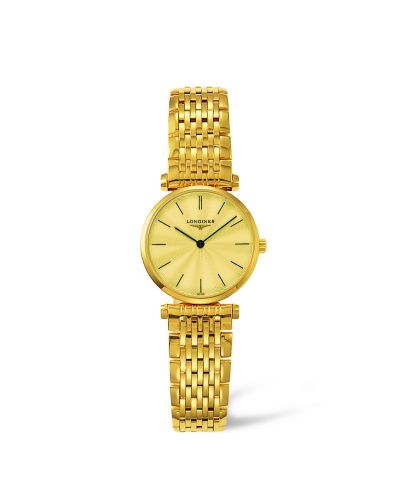 Longines La Grande Classique Quartz 24 Yellow Guilloche L4.209.2.42.8