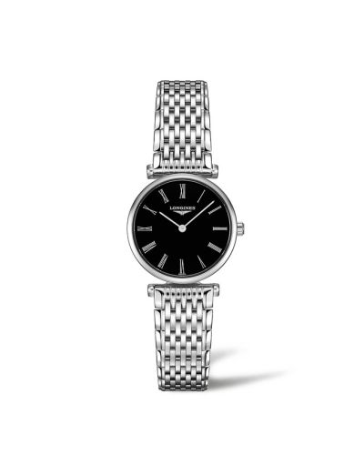 Longines La Grande Classique Quartz 24 Stainless Steel / Black - Roman / Bracelet L4.209.4.51.6