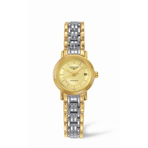 Longines Presence 25.5 Automatic Yellow Stick Yellow Bracelet Two Tone L4.221.2.42.7