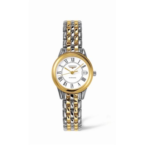 Longines Flagship 26 Automatic Two Tone White Roman L4.274.3.21.7