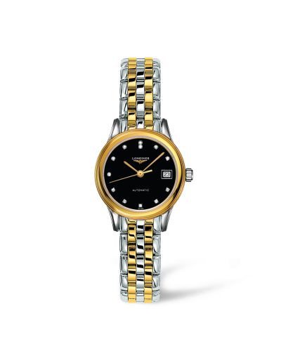 Longines Flagship 26 Automatic Two Tone Black Diamond L4.274.3.57.7