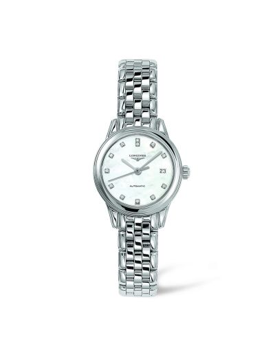 Longines Flagship 26 Automatic Stainless Steel MOP Diamond L4.274.4.87.6