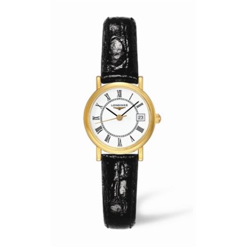 Longines Presence 23.5 Quartz Yellow Gold / White - Roman L4.277.6.11.2