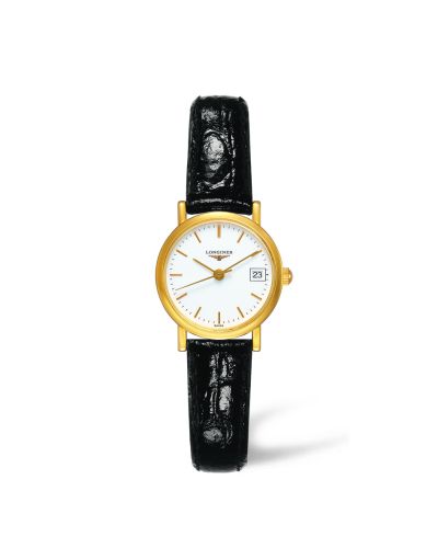 Longines Presence 23.5 Quartz Yellow Gold / White L4.277.6.12.0