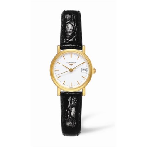 Longines Presence 23.5 Quartz Yellow Gold / White L4.277.6.12.2