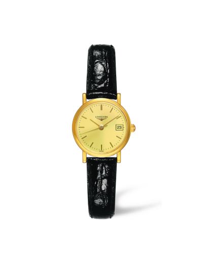 Longines Presence 23.5 Quartz Yellow Gold / Champagne L4.277.6.32.0