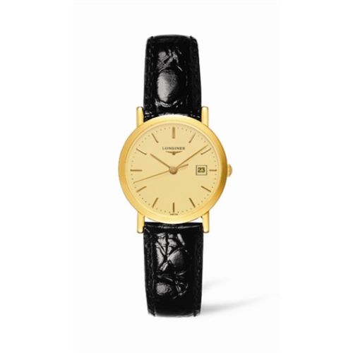 Longines Presence 26.8 Quartz Gold L4.279.6.32.2
