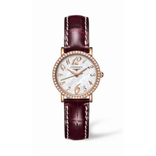 Longines Presence 26.8 Quartz Pink Gold Diamond L4.279.9.83.2