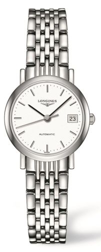 Longines Elegant Collection 25.5 Automatic Stainless Steel / White / Bracelet L4.309.4.12.6