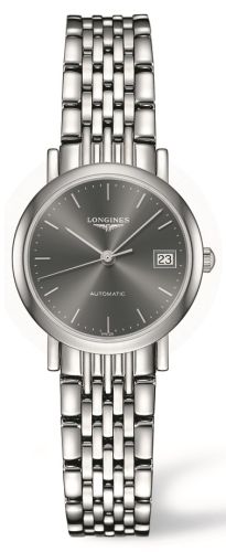 Longines Elegant Collection 25.5 Automatic Stainless Steel / Grey / Bracelet L4.309.4.72.6