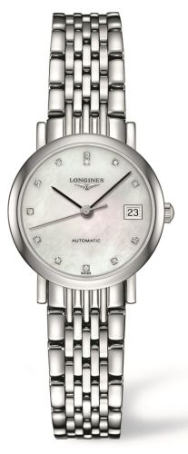 Longines Elegant Collection 25.5 Automatic Stainless Steel / MOP / Bracelet L4.309.4.87.6