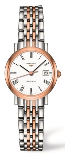 Longines Elegant Collection 25.5 Automatic Stainless Steel / Red Gold / White L4.309.5.11.7