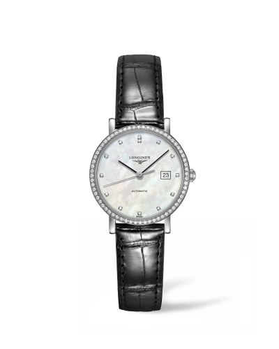 Longines Elegant Collection Automatic 29 Stainless Steel / Diamond / MOP / Strap L4.310.0.87.2