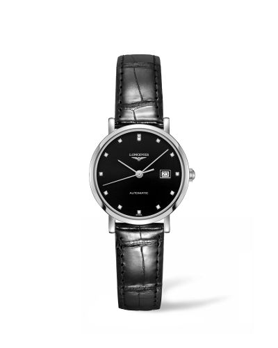 Longines Elegant Collection Automatic 29 Stainless Steel / Black / Strap L4.310.4.57.2