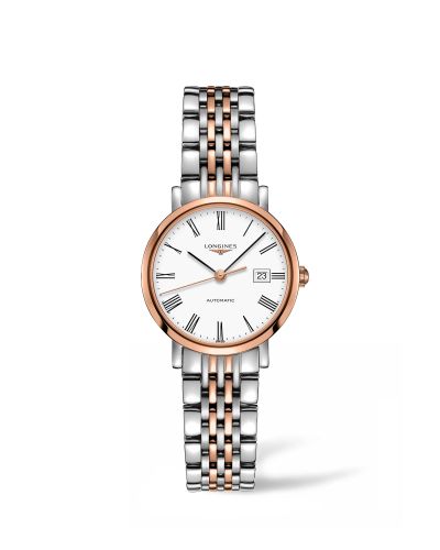 Longines Elegant Collection Automatic 29 Stainless Steel / Pink Gold / White L4.310.5.11.7