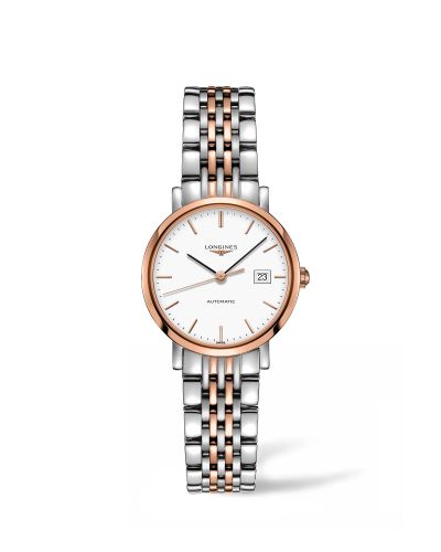 Longines Elegant Collection Automatic 29 Stainless Steel / Pink Gold / White L4.310.5.12.7