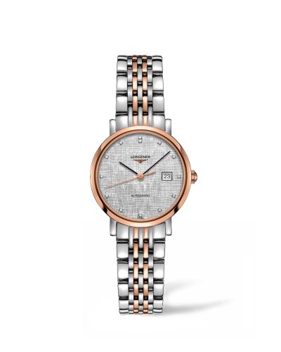 Longines Elegant Collection Automatic 29 Stainless Steel / Pink Gold / Silver L4.310.5.77.7