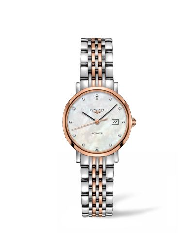 Longines Elegant Collection Automatic 29 Stainless Steel / Pink Gold / MOP L4.310.5.87.7