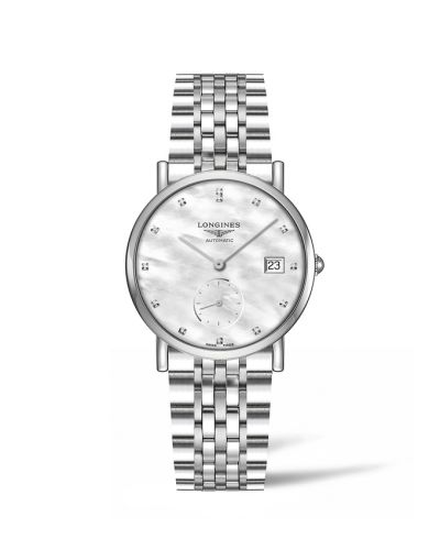 Longines Elegant Collection Small Second 34.5 Stainless Steel / MOP / Bracelet L4.312.4.87.6