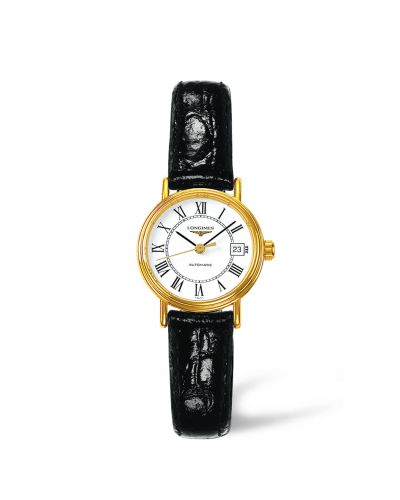 Longines Presence 25.5 Automatic PVD Gold / White - Roman L4.321.2.11.2