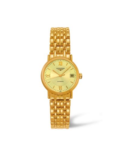 Longines Presence 25.5 Automatic PVD Gold / Champagne - Mixed / Bracelet L4.321.2.45.8
