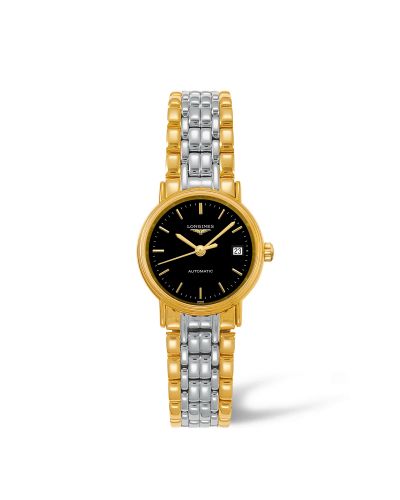 Longines Presence 25.5 Automatic PVD Gold / Black / Bracelet L4.321.2.52.7