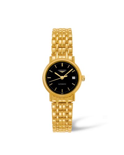 Longines Presence 25.5 Automatic PVD Gold / Black / Bracelet L4.321.2.52.8