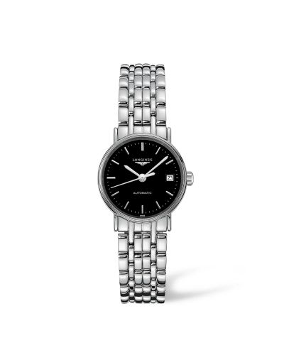 Longines Presence 25.5 Automatic Stainless Steel / Black / Bracelet L4.321.4.52.6