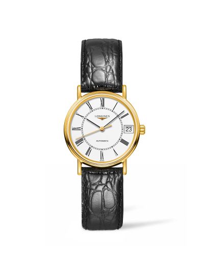 Longines Presence Automatic 30 PVD Gold / White - Roman L4.322.2.11.2