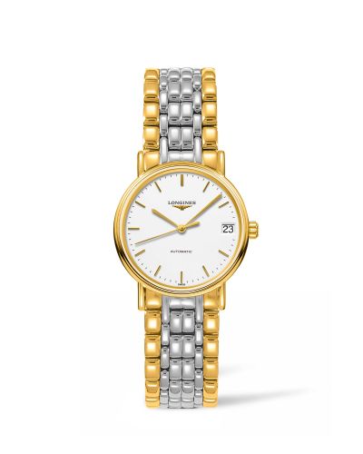 Longines Presence Automatic 30 PVD Gold / White / Bracelet L4.322.2.12.7