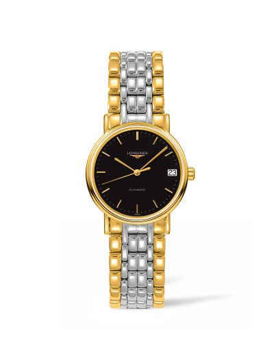 Longines Presence Automatic 30 PVD Gold / Black / Bracelet L4.322.2.52.7