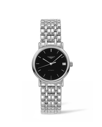 Longines Presence Automatic 30 Stainless Steel / Black / Bracelet L4.322.4.52.6