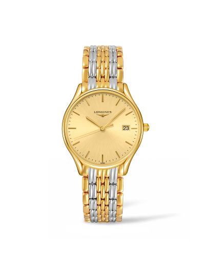Longines Lyre Quartz 32 Yellow Gold PVD / Champagne / Bracelet L4.359.2.32.7