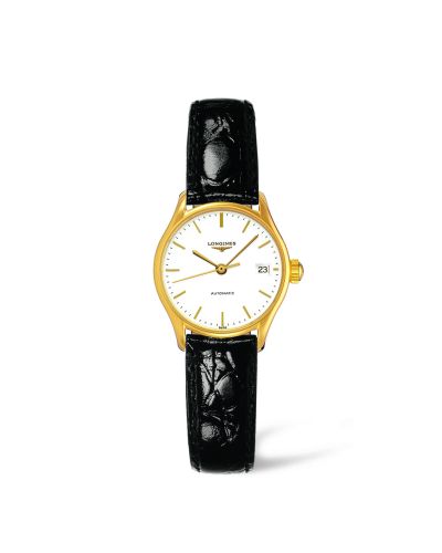 Longines Lyre 25 Automatic PVD Gold / White L4.360.2.12.2