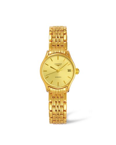 Longines Lyre 25 Automatic PVD Gold / Champagne / Bracelet L4.360.2.32.8