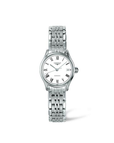 Longines Lyre 25 Stainless Steel / White - Roman / Bracelet L4.360.4.11.6